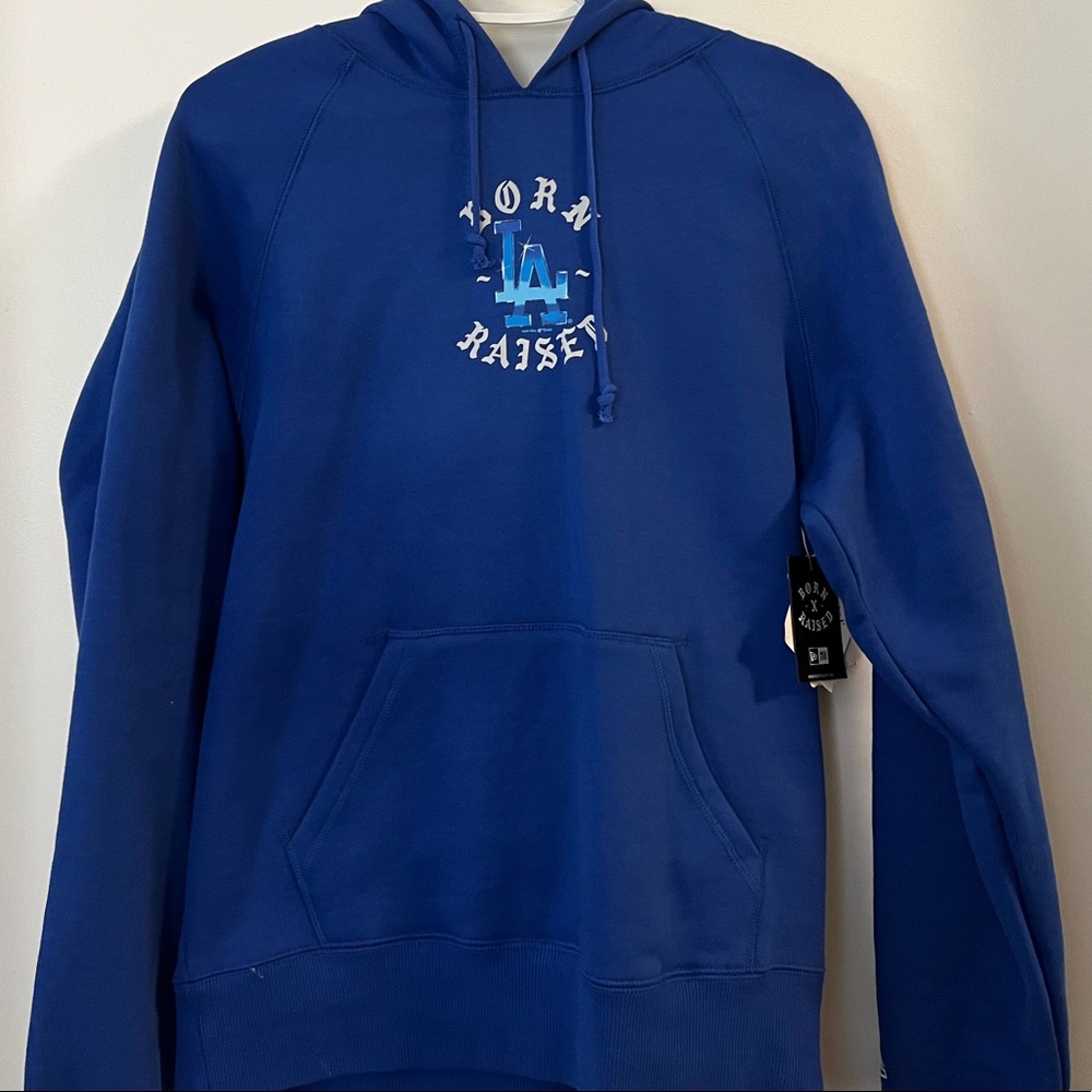 Born X Raised official collab with Dodgers Mens hoodie